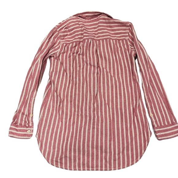 Madewell Flannel Classic Ex-Boyfriend Craig Stripe Top - Picture 7 of 10